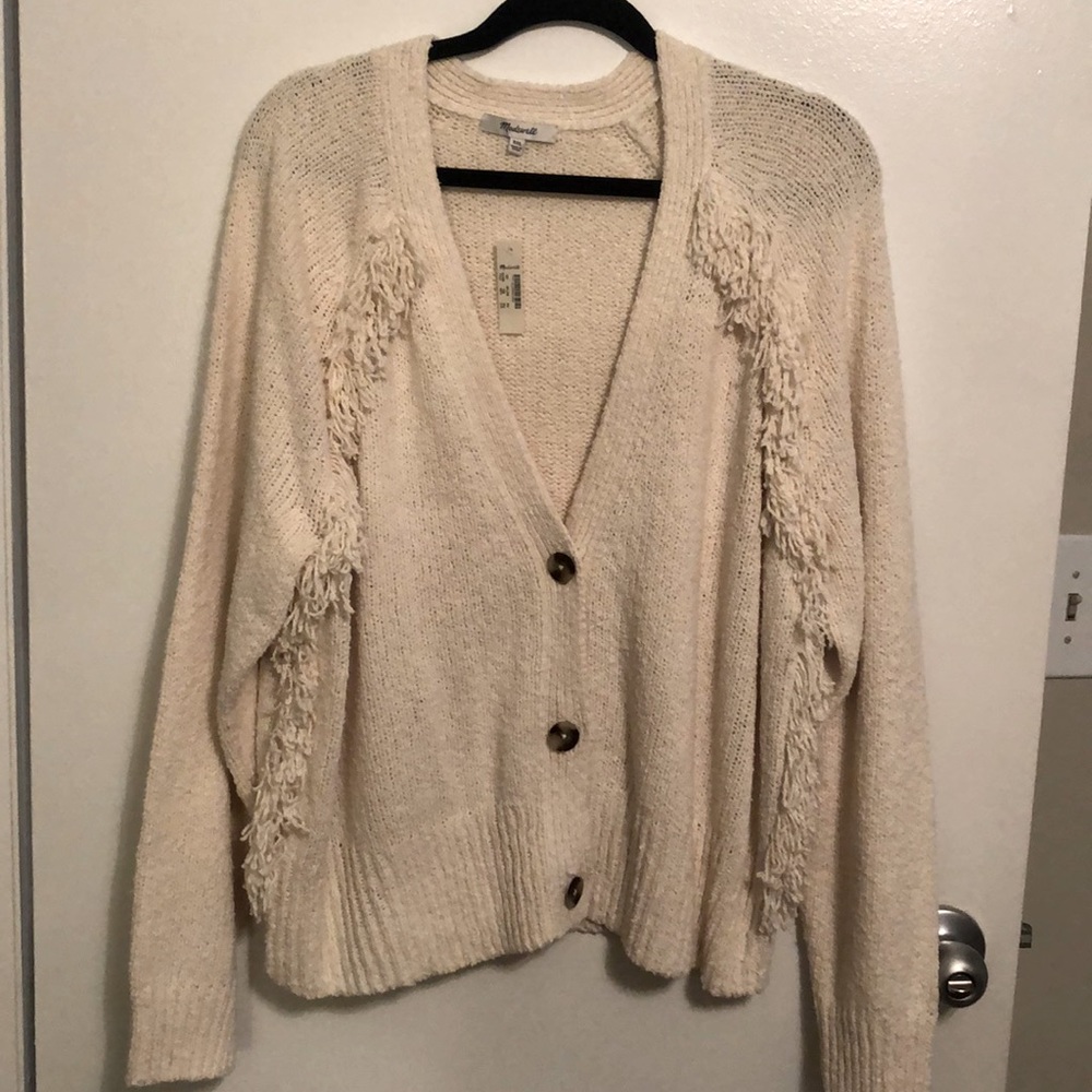 Madewell Fringe Cardigan Sweater